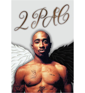 Tupac Temalı Retro Ahşap Poster