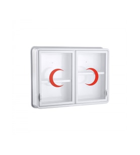 CAM 2 KAPAKLI ECZA DOLABI 35x49x10 cm (5343)