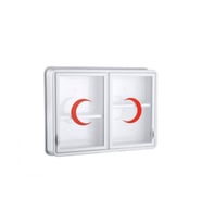 CAM 2 KAPAKLI ECZA DOLABI 35x49x10 cm (5343)