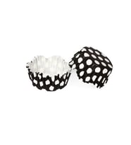 Kek Kalıbı Pet Kapsül 65*38 Mm Kağıt Cupcake Kağıdı (100 Adet)  Puantiyeli  Beyaz