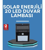 Hareket Algılamalı Solar Led Güvenlik Lambası