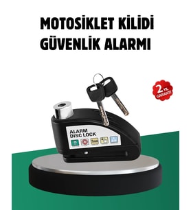 Titreşim Sensörlü Alarm Disk Kilidi Motosiklet Scooter Bisiklet
