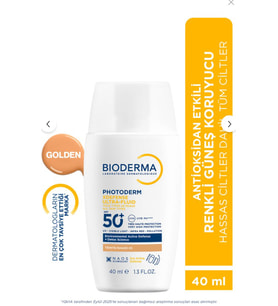 Bioderma Photoderm XDefense Spf50+ Tüm Cilt Tipleri İçin Renkli Güneş Kremi 40 ml - Golden