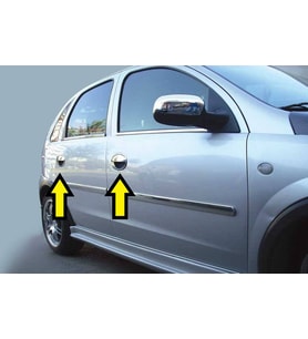 CORSA C KAPI KOLU KROM 2000 2001 2002 2003 2004 2005 2006 2007