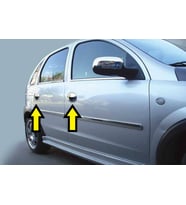 CORSA C KAPI KOLU KROM 2000 2001 2002 2003 2004 2005 2006 2007