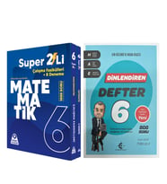 Örnek Akademi 6. Sınıf Süper İkili Matematik ve Eker Test Din Kültürü Dinlendiren Konu Anlatımlı Defter Seti 2 Kitap