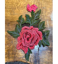 25X18 CM NAKIŞ İŞLEME KABARTMA ÇİÇEK APLİKE DİKİŞ ARMA