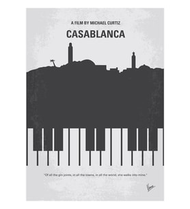 No192- Casablanca Tablo Ahşap Poster Dekoratif