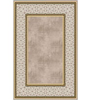 Eliana Home Baskılı, Yıkanabilir Kaymaz Taban Salon Halısı LNA0149-SM39 100x150 cm (Bej)