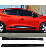 Renault Clio 4 R Yan Marşpiyel Seti Mat Siyah Plastik 2 Adet 2012-2019