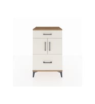 Hyperion Komodin Tek Raflı 2 Çekmeceli 2 Kapaklı 60x44x96 Çam-Aytaşı