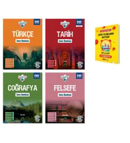 TYT IceBerg Türkçe Tarih Coğrafya ve Felsefe Soru Bankası Sözel 4lü Set