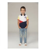 Erkek Çocuk Polo Yaka Düğmeli Kısa Kollu Tişört - 5-6 YAŞ / BEYAZ