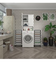 Kenzlife çamaşır makinesi dolabı sinemsepetduble byz 07 li banyo arkalıksız kurutma bulaşık (Karışık)