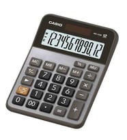 Casio MX-120B 12 Haneli Masaüstü Hesap Makinesi (Füme-Gri)