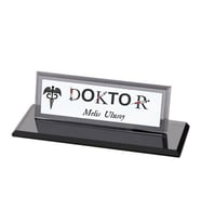 Doktorlara Özel Masa Üstü Kristal İsimlik
