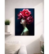 FLORAL WOMAN15  TASARIM MDF TABLO (27X18)