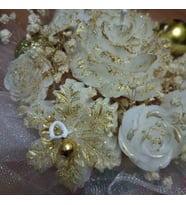 Yeniyıl Konseptli Gold Renkli Mum Hediyelik
