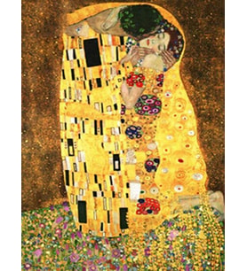 Öpücük Sayılarla Boyama Seti  40x 50 cm (Tuvale Gerili)