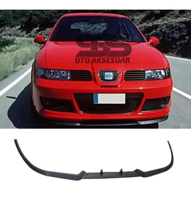 Seat Leon mk1 mk2 Cupra R Uyumlu Ön Lip Mat Siyah Ön Tampon Lip