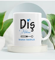 Diş Hekimine Hediye Kupa Bardak Beyaz 002