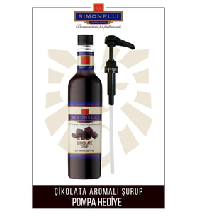 Kahve ve Kokteyl Şurubu Çikolata Aromalı 70 CL + POMPA Simonelli