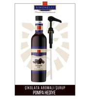Kahve ve Kokteyl Şurubu Çikolata Aromalı 70 CL + POMPA Simonelli