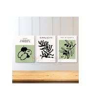 3'lü Set Kanvas Tablo Minimalist Boho Modern Mutfak Tablosu Duvar Tablosu Kanvas Tablo