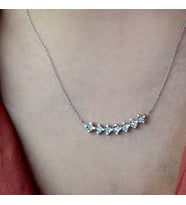 7 Taşlı Pırlanta Trend Kolye