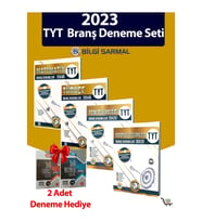 Bilgi Sarmal TYT Matematik-Türkçe-Fen-Sosyal Branş Deneme ve Türkçe-Matematik Çıkmış Sorular Denemesi Hediye