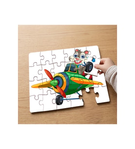 Sevimli Hayvanlar Tasarımlı 24 Parça Ahşap Çocuk Puzzle MPK0228
