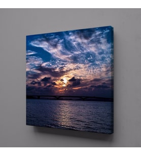 GÖKYÜZÜ DENİZ KANVAS TABLO 120x120cm (Karışık)