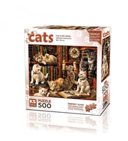 20090 PUZZLE 500 CATS İN THE LİBRARY