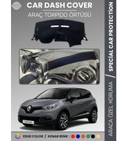 RENAULT CAPTUR 1 (2013-2019) Torpido Örtüsü Ön Göğüs Koruma Torpido Koruma Araca Özel Tam Uyum