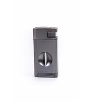 Parmida Çift Torch Pürmüz Gunmetal V-Cut Puro Çakmağı