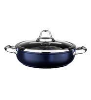 Leggno MST2828ST24BL Master Titanium Sığ Tencere Metalik Mavi 24 Cm