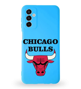 Samsung Galaxy M23 Uyumlu Lansman Kılıf Altı Kapalı İçi Kadife  Chicago Bulls Tasarımlı  Kapak (Şeffaf)