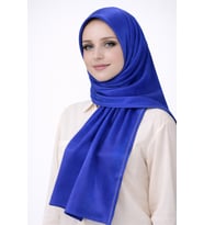 Mısırlı Eşarpları Taşlı Jan Jan Abiye Şal 75x190 cm (Saks)