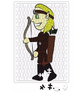 Elfo Cartoon Puzzle 240 Parça Yapboz