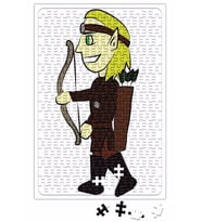 Elfo Cartoon Puzzle 240 Parça Yapboz