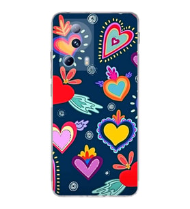 PrintiFy Xiaomi Mi 13 Lite ile Uyumlu Retro Color 3  Kamera Korumalı Şeffaf  Kılıf
