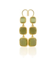 Kadir Jewellery 22 Ayar Altına Kaplama Kadın Sallantılı Küpe -El İşçiliği Ve Hipoalerjenik Küpe