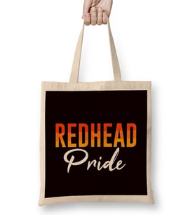 Redhead Pride Ginger Red Head Orange Red Hair Haired Irish Bez Çanta Uzun Saplı