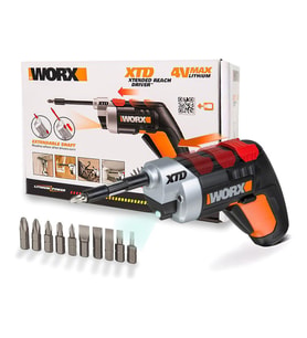 WORX WX252 4Volt/1.5Ah. Li-ion Şarjlı Tornavida + 10 adet Bits Uç (Siyah)