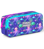 Coral High Kız Çocuk Mavi Deniz Anası Baskılı İki Gözlü İlkokul Kalemliği
