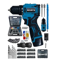 12v Kömürsüz Motor Çift Akülü Şarjlı Vidalama Matkap 84 Parça Set
