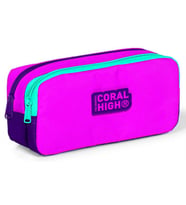 Coral High İki Gözlü Kız Çocuk Mor Eflatun Okul Kalem Çantası