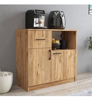 Tanmob MTD0302 İnci 90 cm Kapaklı Çekmeceli Alt Mutfak Dolabı Çam (Sarı)