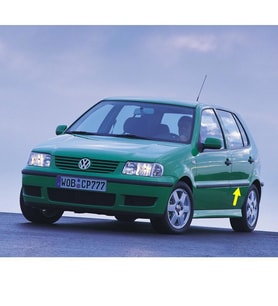 VW Polo HB 2000-2002 Ara Kasa Sol Arka Kapı Çıtası 6N4853073