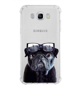 PrintiFy Samsung Galaxy J7 2016 Uyumlu Köpek 3 Baskılı Şeffaf Köşe Korumalı Antişok Kılıf